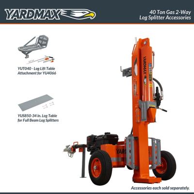 Image showing  40-Ton Gas-Powered Log Splitter, 2-Way Full Beam, Briggs & Stratton Engine