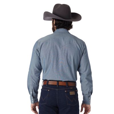Image showing  Men's Cowboy Cut Western Long-Sleeve Snap-Front Shirt