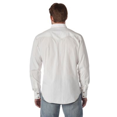 Image showing  Men's Retro Western Dobby Button-Down Shirt
