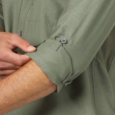 Image showing 5 th Wrangler Men's ATG Mix Material Button-Down Shirt