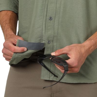 Image showing 6 th Wrangler Men's ATG Mix Material Button-Down Shirt