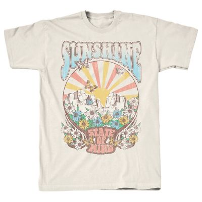 Goodie Two Sleeves Tee Shirt Central Women's Sunshine Retro Short-Sleeve T-Shirt