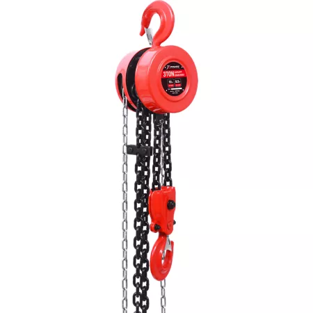 XPOWER 3 Ton Pull Chain 10ft Lift 8.5ft Chain Hoists