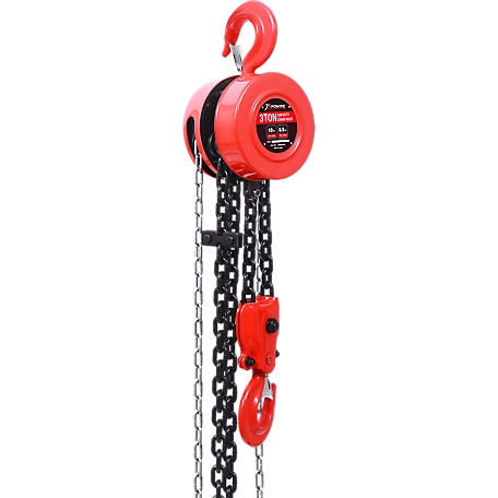 XPOWER 3 Ton 10 ft. Lift Chain 8.5 ft. Pull Chain, 20902102