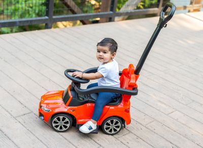 Image showing 6 th Best Ride On Cars BMW 4 in. 1 Push Car, Red