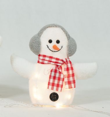 Image showing 6 th EverStar Plush Snowman Family Sculpture Set, 3 pc.
