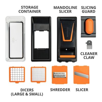 Image showing  XL Food Dicer, Shredder, Chopper, with Interchangeable Blades
