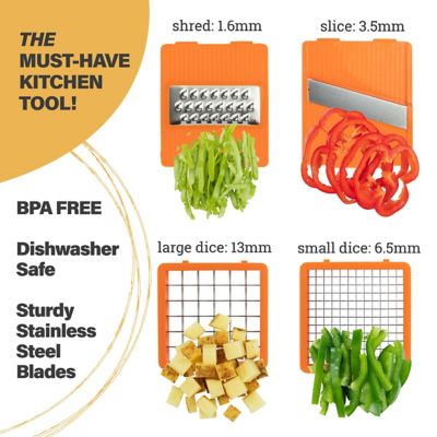 Image showing 5 th Granitestone XL Food Dicer, Shredder, Chopper, with Interchangeable Blades