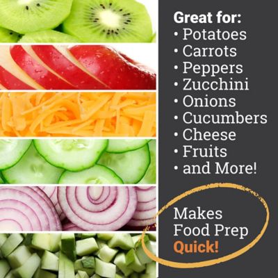 Image showing 6 th Granitestone XL Food Dicer, Shredder, Chopper, with Interchangeable Blades