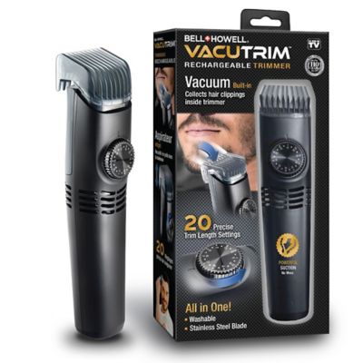 Bell & Howell VacuTrim - Rechargeable Shaver Trimmer with Built-In Vacuum