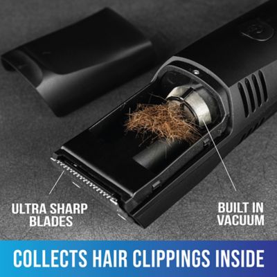 Image showing 7 th Bell & Howell VacuTrim Rechargeable Shaver Trimmer with Built-In Vacuum