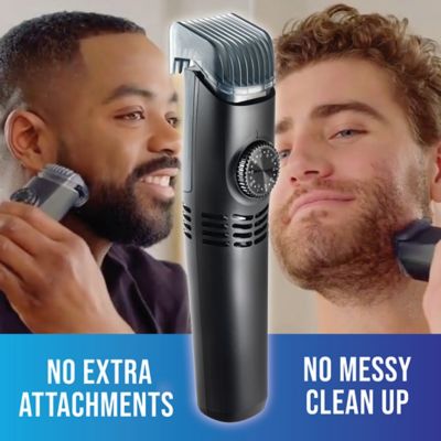 Image showing 9 th Bell & Howell VacuTrim Rechargeable Shaver Trimmer with Built-In Vacuum