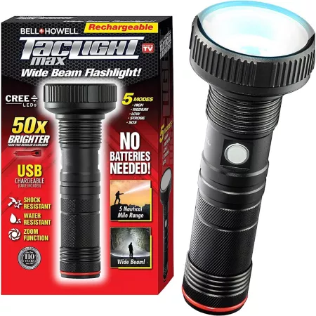 Bell & Howell Taclight Max Long-Life Rechargeable Flashlight 500 Lumens Flashlights