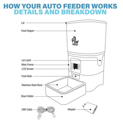 Image showing  6L Automatic Plastic Pet Feeder