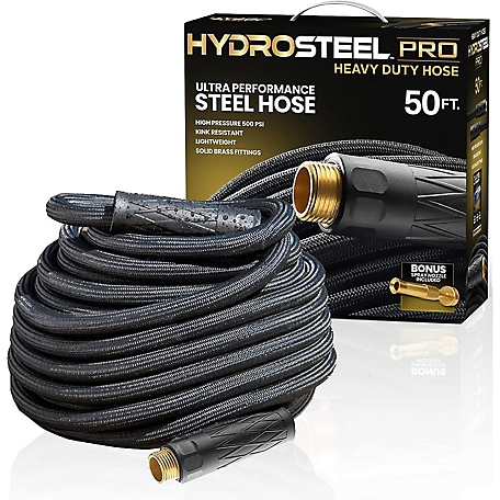 HydroSteel 5/8 in. x 50 ft. Pro Lightweight Kink-Free Stainless Steel Garden Hose