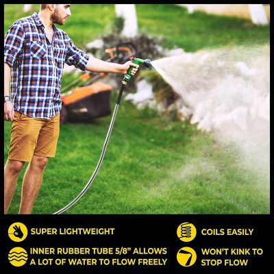 Image showing  5/8 in. x 100 ft. Pro Heavy-Duty Stainless Steel Garden Hose