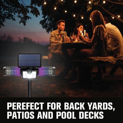 Image showing  1,200V Solar Powered Monster Zapper 2-in-1 Bug Killer and Flood Light