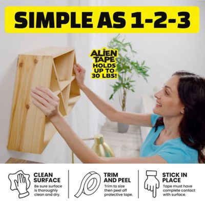 Image showing 7 th Alien 1.18 in. x 10 ft. Multi-Surface Double-Sided Tape, 3 pk.