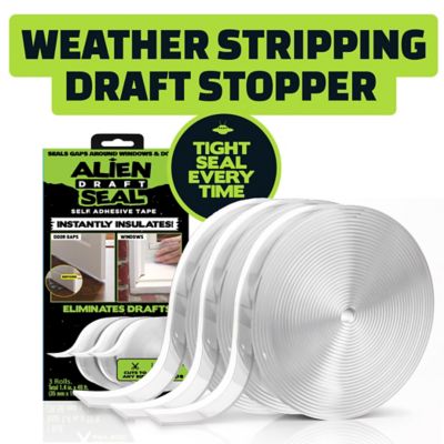 Image showing  1-1/4 in. x 16 ft. Transparent Draft Seal Insulation Tape, 3-Pack