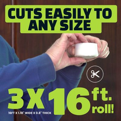 Image showing 5 th Alien 1-1/4 in. x 16 ft. Transparent Draft Seal Insulation Tape, 3 pk.