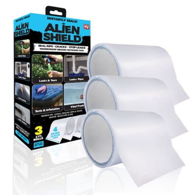 Alien Shield - Waterproof, Transparent Adhesive Repair Tape 5 ft. (3-Pack)