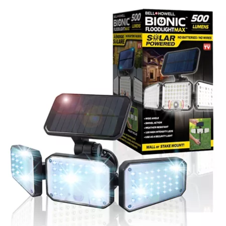 Bell & Howell Bionic Floodlight 500 Lumens Motion Activated LED Spotlight Up to 120 Degrees Security Lights