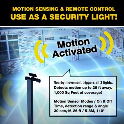 Image showing  500-Lumen Bionic Floodlight Max 120-Degree Motion Activated LED Flood Light