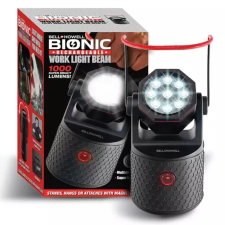 Bell & Howell Bionic Rechargeable LED Work Light 1 000 Lumens 9 Super Bright LEDs Handheld Work Lights