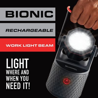 Image showing  1,000-Lumen Bionic Rechargeable Handheld LED Work Light, 9 Super Bright LEDs