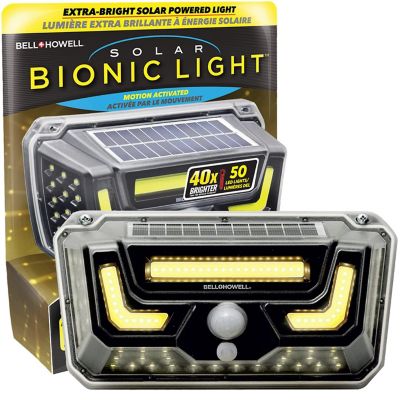 Bell & Howell 330-Lumen 2 Modes Motion Sensor Solar Bionic Wall Light