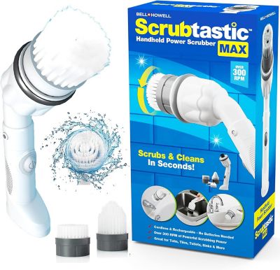 Bell & Howell Scrubtastic Handheld Max - Rechargeable Power Scrubber and Cleaner