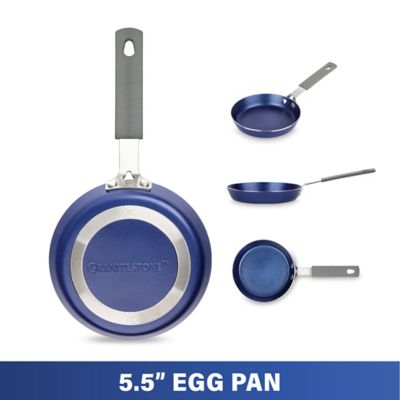 Image showing  Non-Stick Aluminium 5.5 in. & 9.5 in. Skillet Set - Blue
