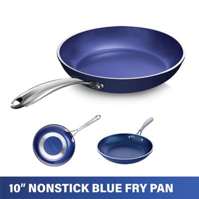 Image showing  Non-Stick Aluminium 5.5 in. & 9.5 in. Skillet Set - Blue