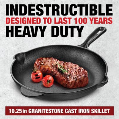 Image showing  10.25 in.Round Pre-Seasoned Cast Iron Skillet