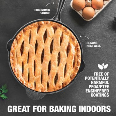 Image showing 5 th Granitestone 10.25 in.Round Pre-Seasoned Cast Iron Skillet