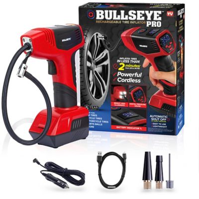 Bullseye Pro 12V 150-PSI Rechargeable Tire Inflator, Air Compressor at  Tractor Supply Co.