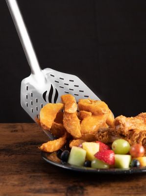 Image showing  Frying Tongs and Skimmer Spatula Set, 2 pc.