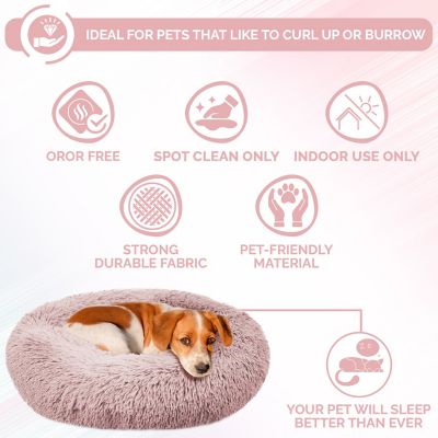 Image showing 6 th Precious Tails Super Luxe Donut Pet Bed