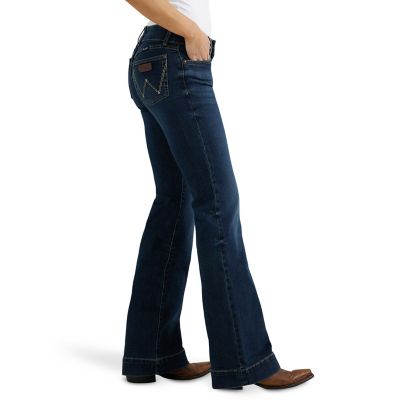 Image showing  Women's Relaxed Fit Mid-Rise Retro Mae Wide Leg Trouser Jeans