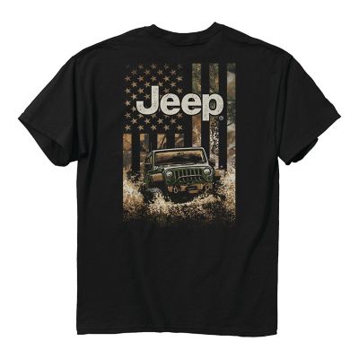 JedCo Men's Jeep Freedom Outdoors Crew Neck Short-Sleeve T-Shirt