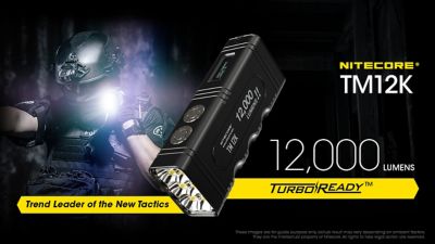 Image showing 5 th Nitecore 12,000-Lumen Rechargeable Flashlight