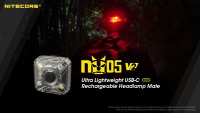Image showing  5 Mode NU05 V2 Rechargeable Red White Safety and Signal Light, FL-NITE-NU05V2
