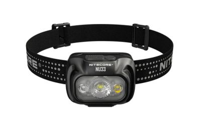 Nitecore NU33 700 Lumen LED Rechargeable Headlamp with White and Red Beams, FL-NITE-NU33-BK