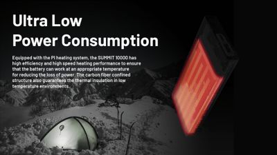 Image showing  Summit 10000 10,000Mah Power Bank for Low Temperatures, BAT-NITE-SUMMIT10000