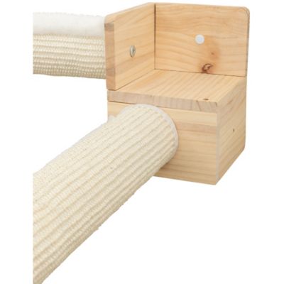 Image showing  Wall-Mounted Cat Perch Set 6 with Scratching Posts and Steps