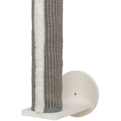 Image showing  Wall-Mounted Cat Scratching Post with Perch