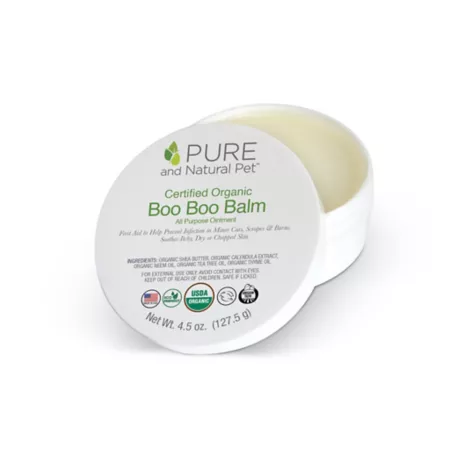 Pure and Natural Pet Certified Organic Boo Boo Balm for Dogs Pet Lotions Creams & Paw Balm