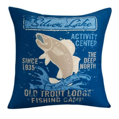 Donna Sharp Moose Retreat Trout Decorative Pillow