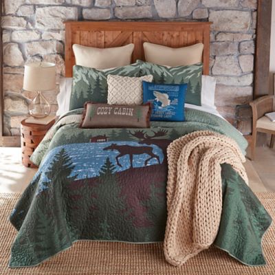 Donna Sharp Moose Retreat Quilt Set, 3 pc.