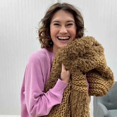 Image showing  Plush Knit Throw
